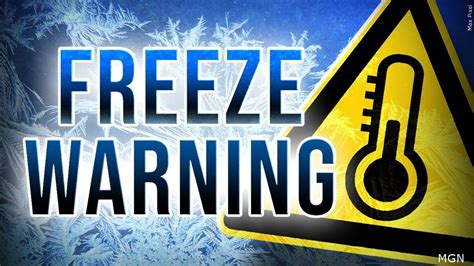Freeze Warning Issued For Parts Of North Country