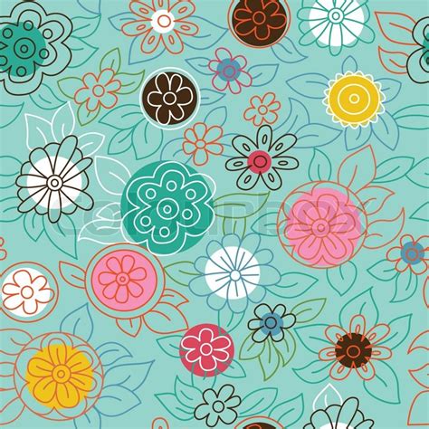 Modern Floral Pattern Stock Vector Colourbox
