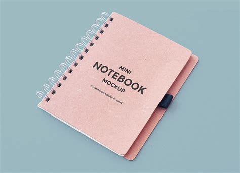 Free Stunning Spiral Notebook Mockup Psd Psfreebies