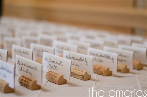 Diy Wine Cork Place Card Holders Wedding Table Names Wedding Table