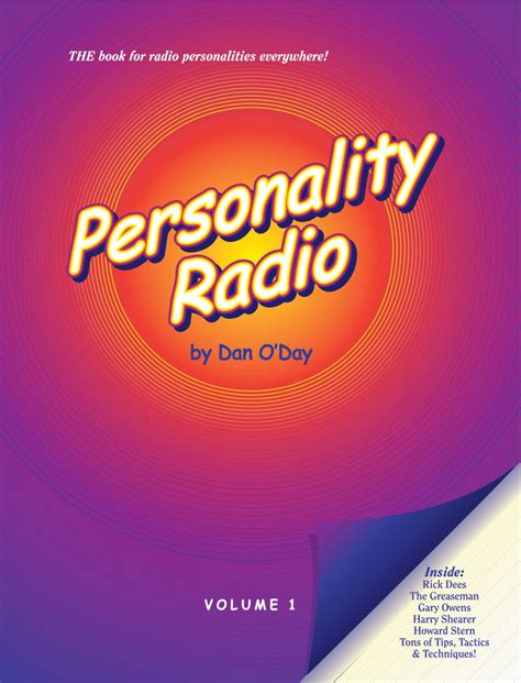 Personality Radio E Book By Dan Oday Radio Djs Morning Shows
