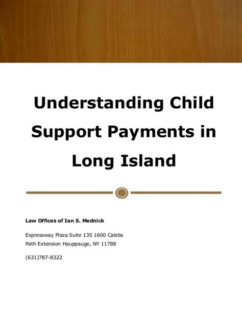 Understanding Child Support Payments In Long Island