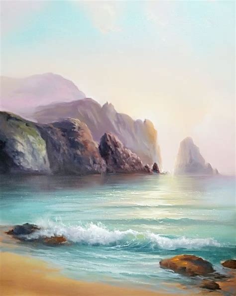Pin By June Maljusevic On Skizzenbuch Landscape Art Painting Ocean
