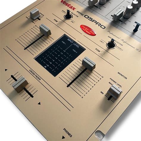 Vestax Pmc 05 Pro Q Limited Edition Gold Reproduction Faceplate