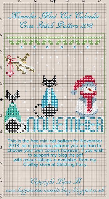Freebie Friday Mini Cat Patterns For November And December Happiness