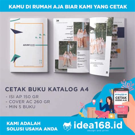 Jual Cetak Buku Katalog A4 Isi Ap 150 Gr Cover Ac 260 Gr Min 5