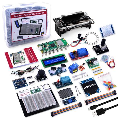 Buy Geeekpi Raspberry Pi Pico W Iot Starter Kit Micropython Programing