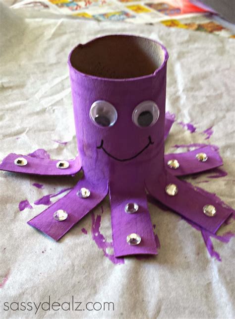 Octopus Toilet Paper Roll Craft For Kids Crafty Morning Paper Roll