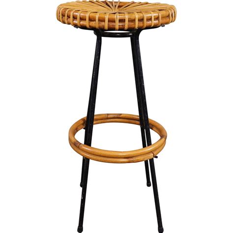 Tabouret de bar vintage par Dirk van Sliedregt pour Rohé Noordwolde 1950