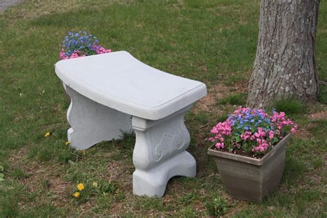 Concrete Vineyard Bench W Curved Seat Godawn Decorative Bench
