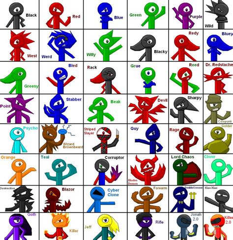 My Stickman Characters By Spikehedgelion8 On Deviantart