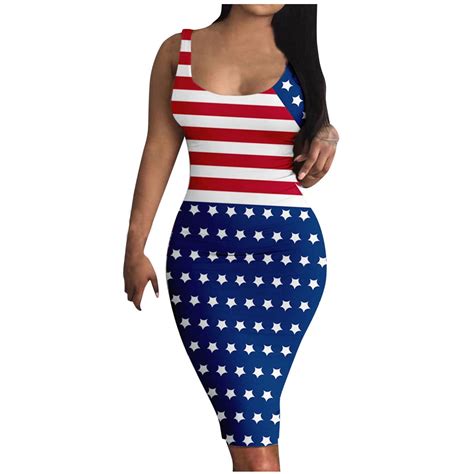 Summer Savings Clearance Edvintorg 4Th Of July Club Outfit For Women