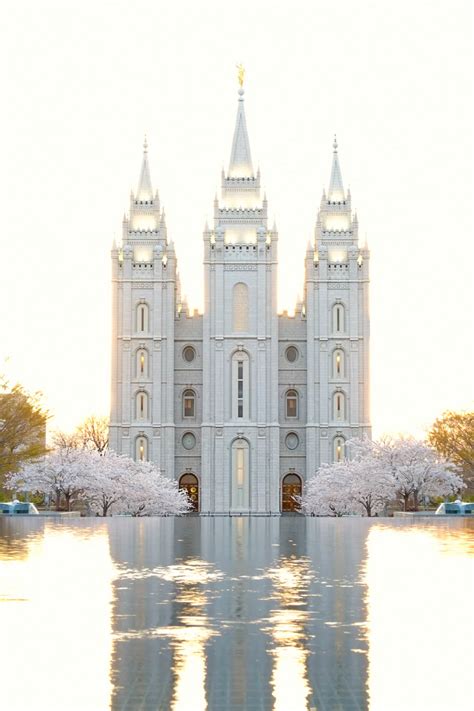 The Salt Lake Temple In Spring Davd Photography