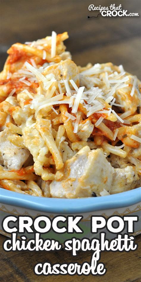 That is why i love recipes like my easy southwest crock pot chicken. Crock Pot Chicken Spaghetti Casserole - Recipes That Crock!