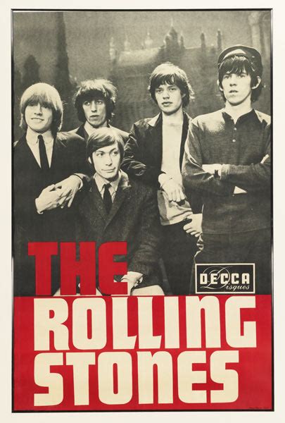 The Rolling Stones Poster For The Paris Artiste Inconnu
