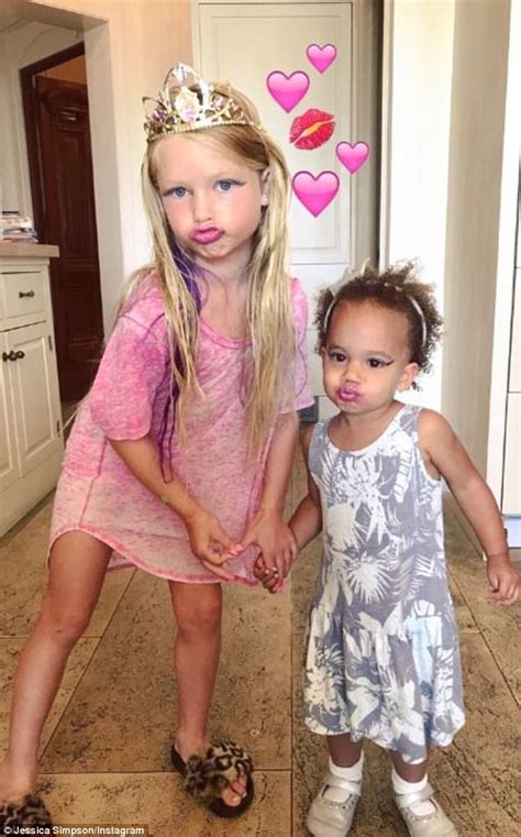 Jessica Simpsons Daughter With Cacee Cobbs Daughter Daily Mail Online