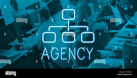 Agency Organization Chart Business Company Concept Stock Photo Alamy