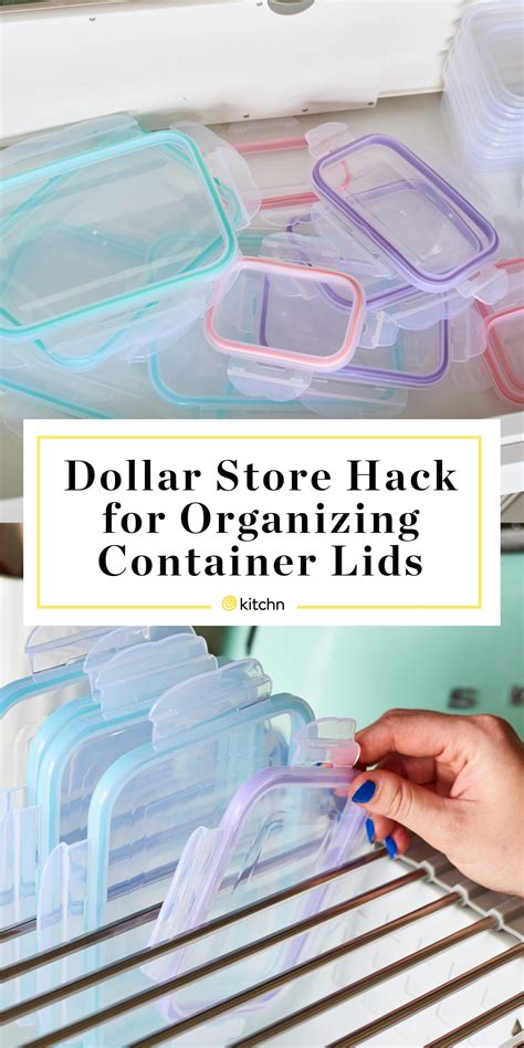 Dollar Store Hack For Organizing The Lids to Storage Containers | Kitchn