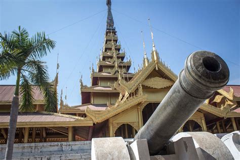 Visiting The Royal Palace In Mandalay Myanmar