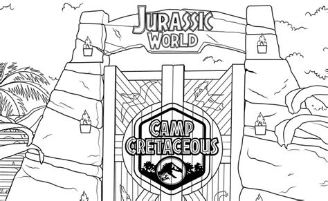 Dibujo Para Colorear Jurassic World Camp Cretaceous Jurassic World