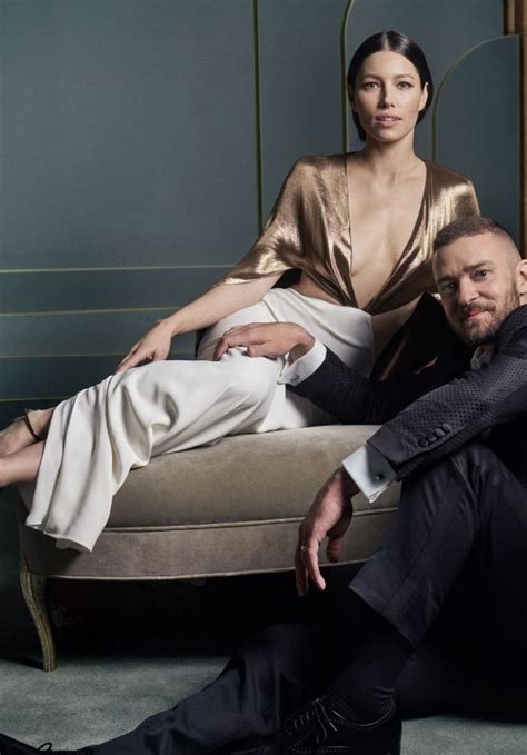 Jessica Biel And Justin Timberlake Vanity Fair Oscar Portrait 2017