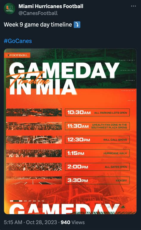 Get Up Its Game Day 🙌 Rmiamihurricanes