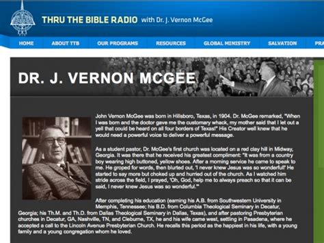 Leaving A Legacy Through The Bible Radio And J Vernon Mcgee