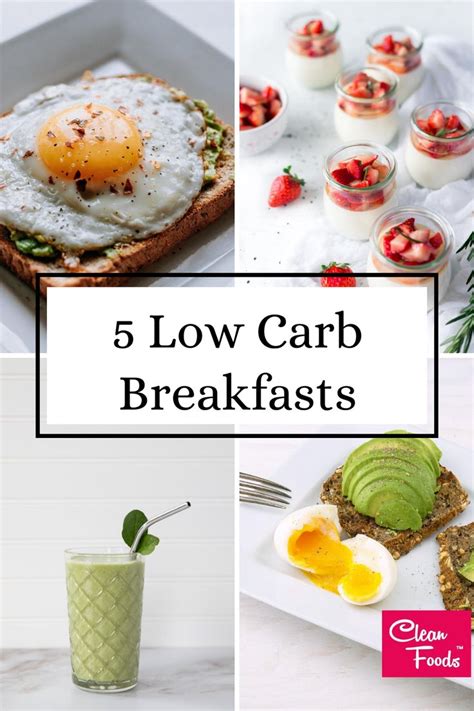 5 Low Carbohydrate Breakfasts Nutritious Breakfast High Protein Low