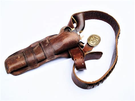 Antique Original Revolver Holster Colt Sandw Sold Wild West Originals