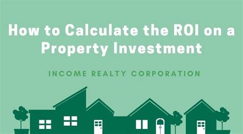 Calculating ROI For A Real Estate Investment