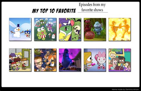 My Top 10 Favorite Episodes From My Favorite Shows By Ianandart Back Up