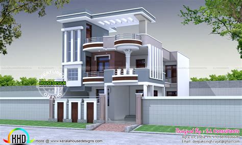 30x60 Modern Decorative House Plan Kerala Home Design And Floor Plans