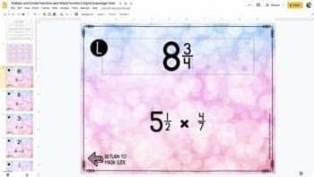 Multiply and Divide Fractions and Mixed Numbers DIGITAL ...