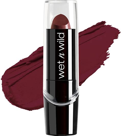 Wet N Wild Lipstick Silk Finish Dark Wine 35 G 07 Ounces 35