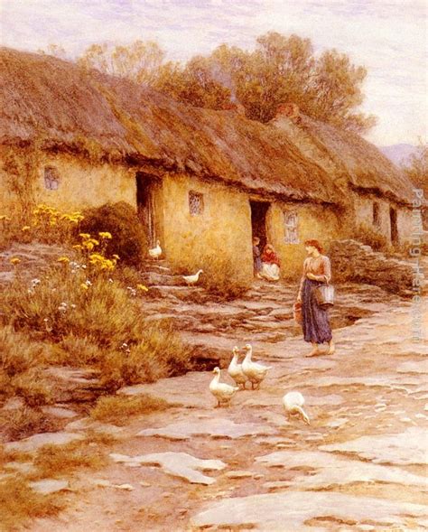 Helen Mary Elizabeth Allingham Irish Cottage Painting Anysize 50 Off