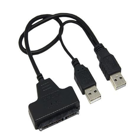 Sata 715 Pin 22pin To Usb 20 Adapter Cable For 25 Hdd Laptop Hard