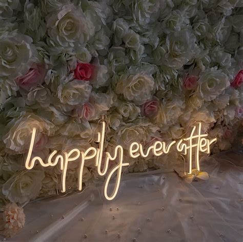 Happily Ever After Neon Sign For Decoration Custom Led Signs Etsy
