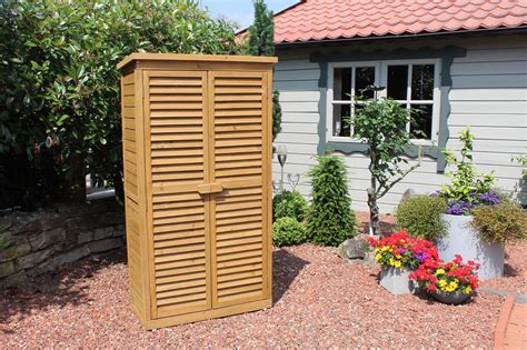 Garden Storage Cabinet Waterproof Outdoor Garden Wood Storage Cabinet