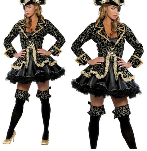 2017 New Sexy Women Pirate Costume Halloween Fancy Party Dress Carnival Perfor Mance High