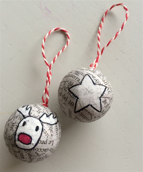 Newspaper Rudolph Ornaments Fun Crafts Kids