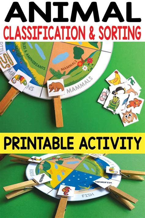 Animal Classification and Sorting Printable Activity - Itsy Bitsy Fun