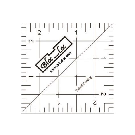 Blocloc Lineal Half Square Triangle 25 Inch Patchworkstoffe