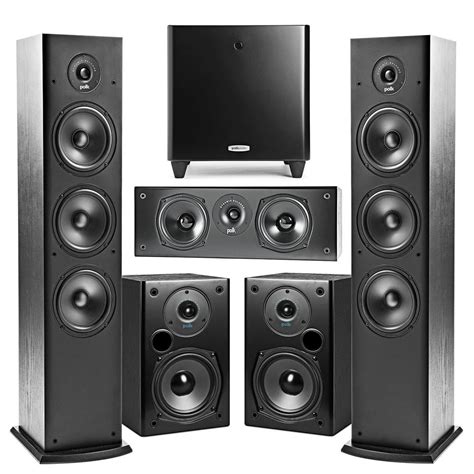 Polk Audio T30 Center Channel Speaker With Polk Dsw Pro 440 Wi Subwoofer And Home Theater Music