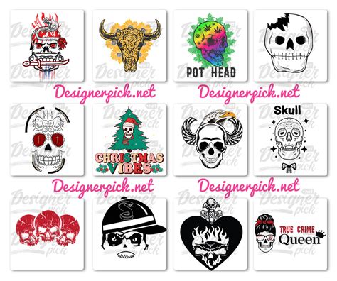 Skull Svg Bundle Designerpick