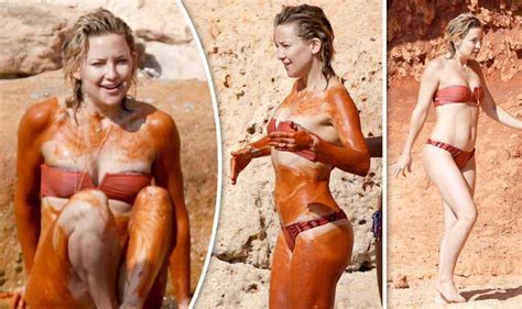 Red Hot Kate Hudson Flaunts Enviable Figure As She Enjoys Clay Bath On Girls Weekend