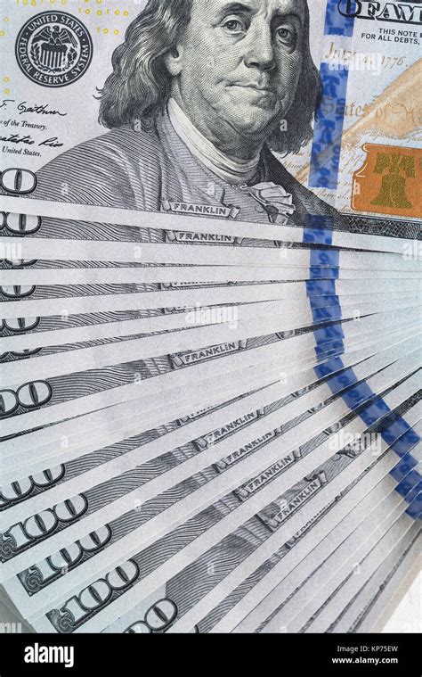 100 Us Dollar Bills Stock Photo Alamy