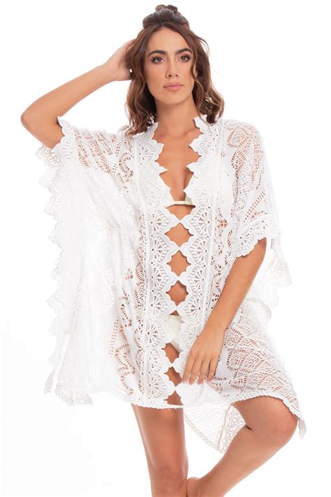 Milonga White Lace Beach Cover Up