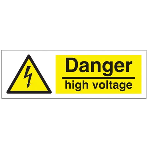 Horizontal Danger High Voltage Safety Sign Hazard And Warning Signs
