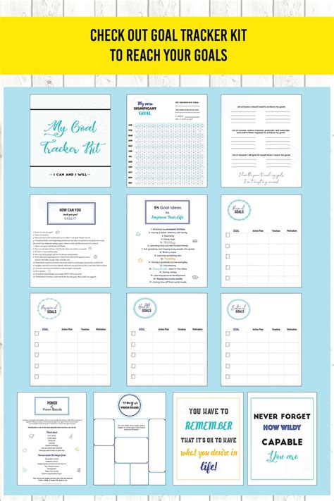 2023 Vision Board Kit Printable Goal Planner Quote Cards Etsy Uk