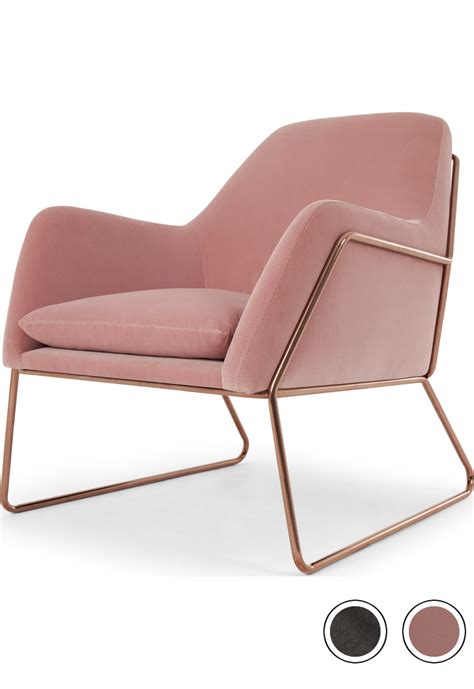 Great savings & free delivery / collection on many items. Frame Accent Armchair, Blush Pink Cotton Velvet with ...